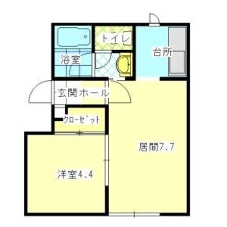 手稲駅 徒歩24分 2階の物件間取画像